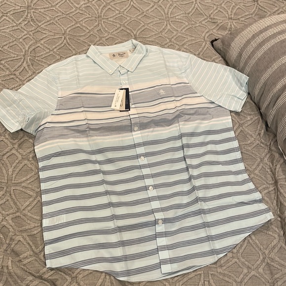 Men’s cotton short sleeved button up shirt - Picture 2 of 2